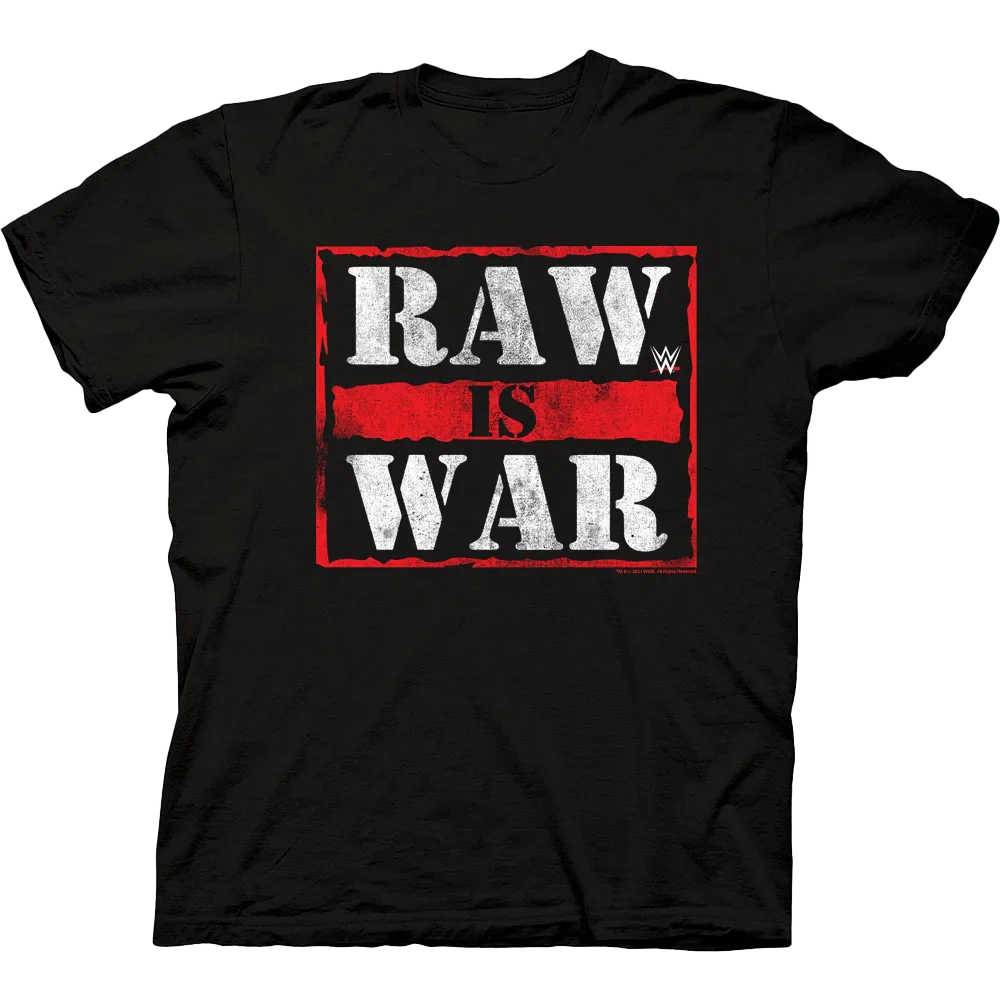 Wwe Vintage Raw Is War T-shirt Unisex Rockinstone Size:m