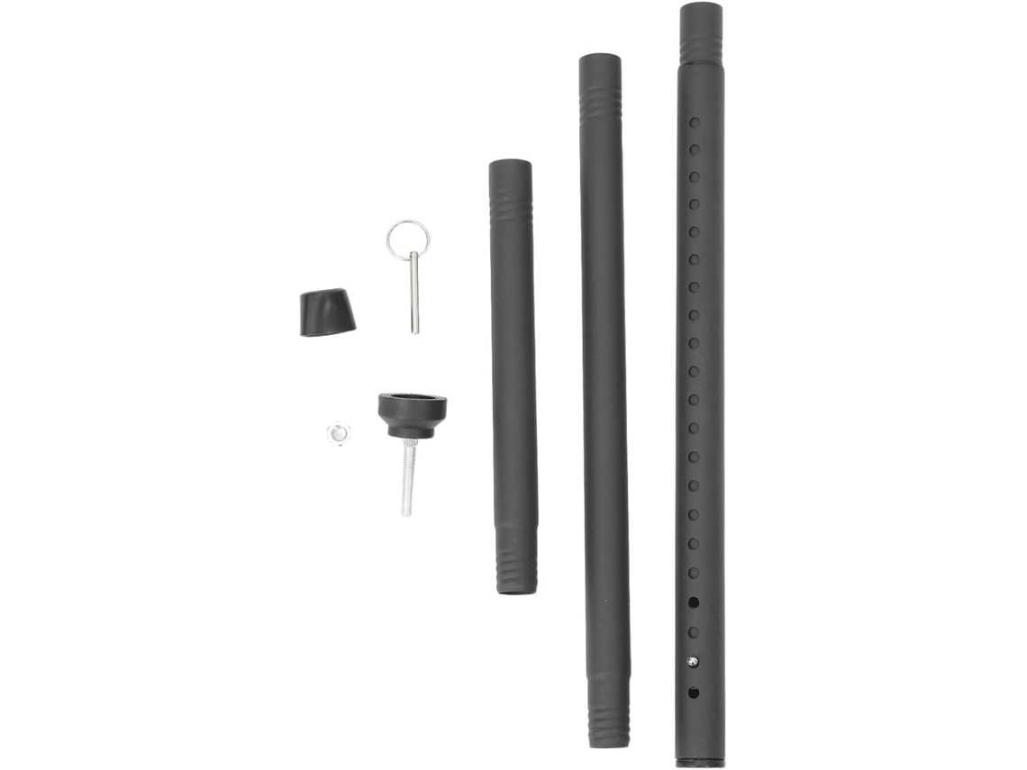 Barra De Segurança Extensível Em Fibra Carbono Showeroro Para Janelas E Portas, Preta, Evita Aberturas Acidentais, Ideal
