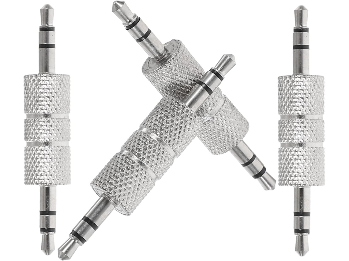 Adaptador De Áudio Portátil E Fácil De Instalar Com Conector Estéreo Macho De 3,5 Mm.