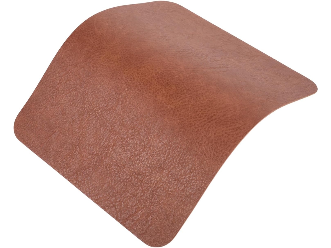 Mousepad Vintage Marrom Em Couro Sintético Com Base Antiderrapante Para Uso Em Escritório, Laptop E Dispositivos Portáteis Gokoco