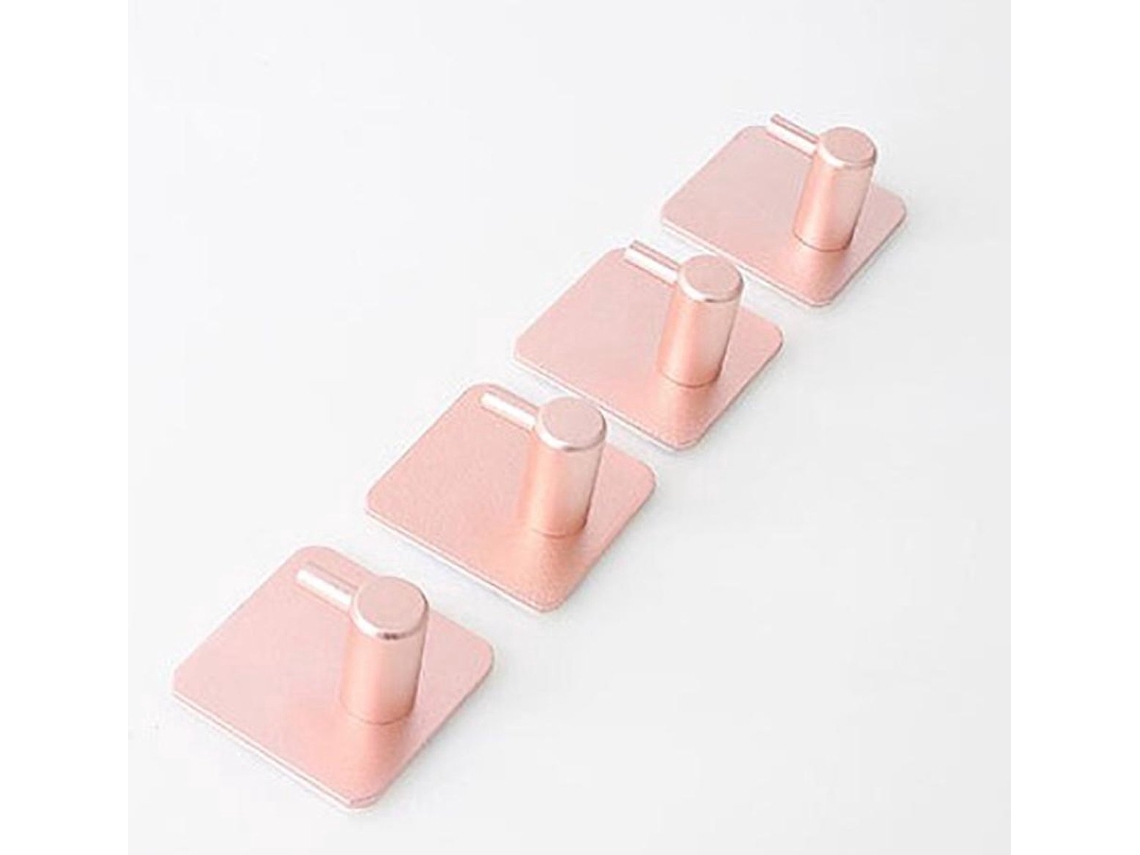 Ganchos Autoadesivos para Toalhas, Conjunto de 5, Ouro Rosa BRILVIBERA