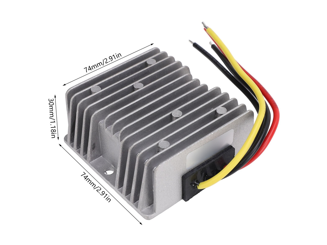 Conversor redutor de corrente contínua 12V/24V para 5V 20A 100W IP67 à prova d'água não isolado