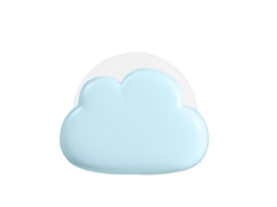Luz Noturna Nuvens Azul Aquaforge