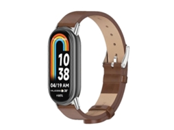 Pulseira De Couro Pu De Microfibra Mijobs Para Xiaomi Mi Band 8 / 9 / 9 Nfc