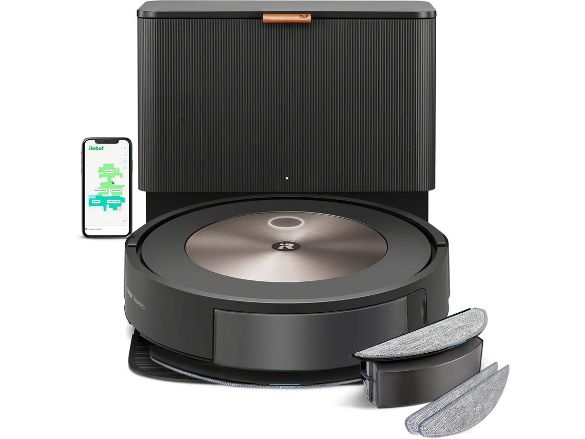 Aspirador Robô IROBOT Roomba Combo J5+ MAX (Outlet Grade B - 2-em-1 - Golden Rose)
