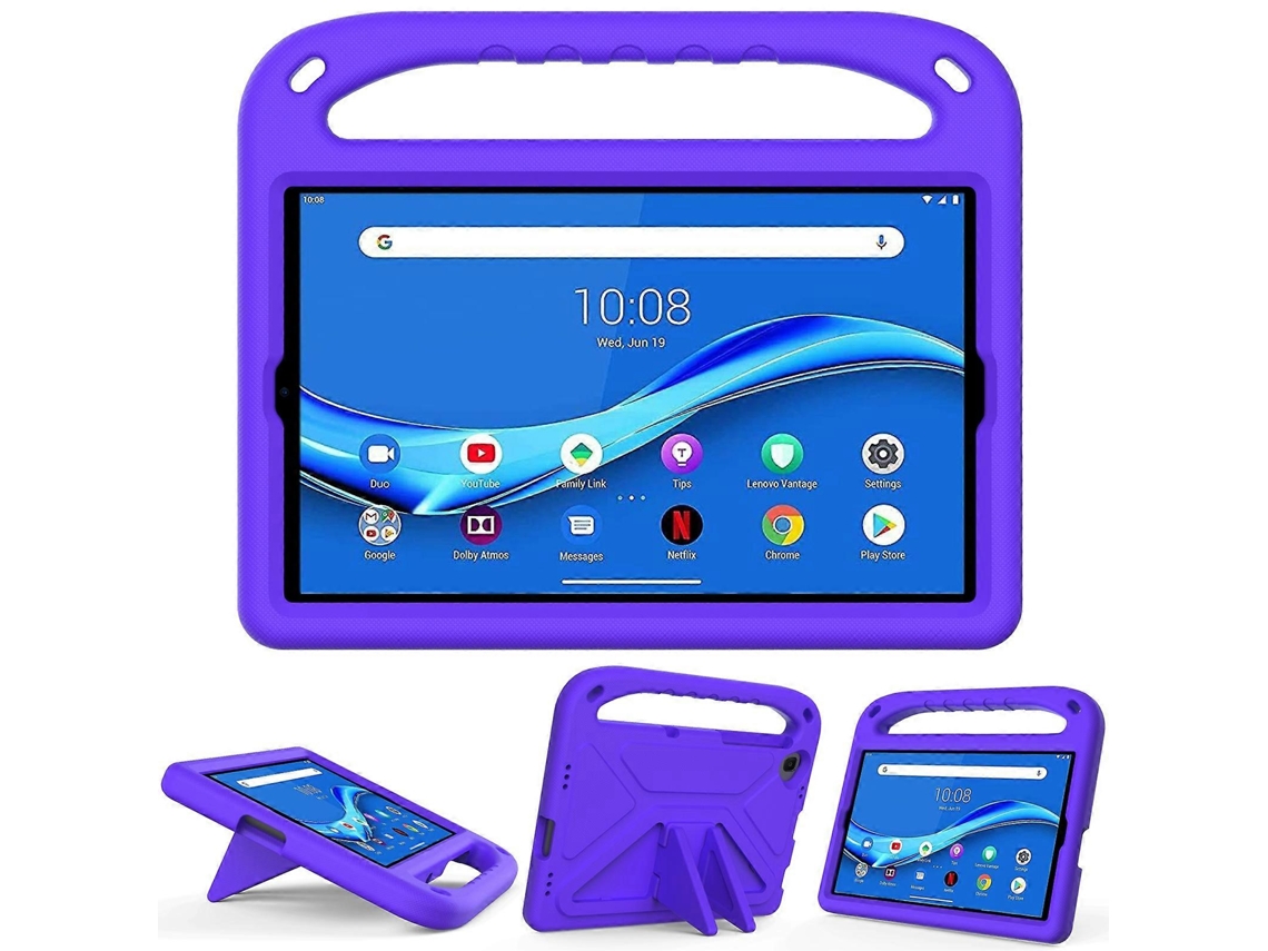 Capa Protetora Portátil Em Eva Resistente A Impactos Com Alça Para Lenovo Tab M10 Fhd Plus Tb-x606f / Tb-x606m E Suporte Triangular.