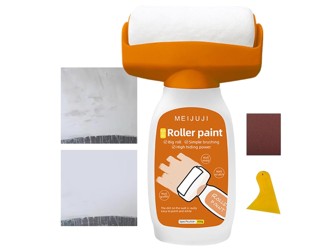 Kit De Ferramentas 2 Em 1 Para Reparo De Paredes Com Rolo De Pintura - Tinta