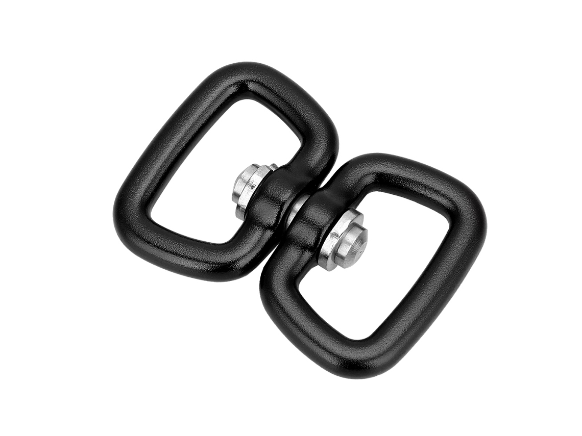 Conector Giratório de Chave de Alumínio para Exterior Preto