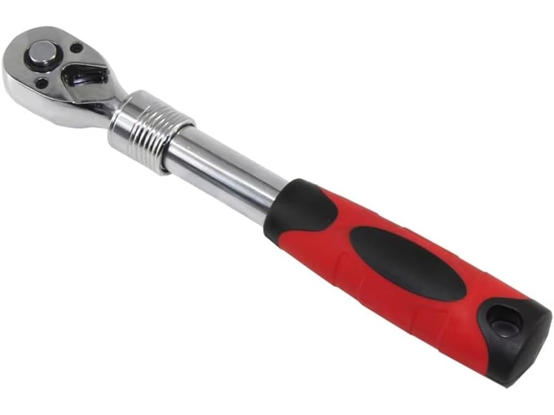 Chave De 1/4" Com Cabeça 180 Graus E 72 Reversível, 17 A 22 Cm.