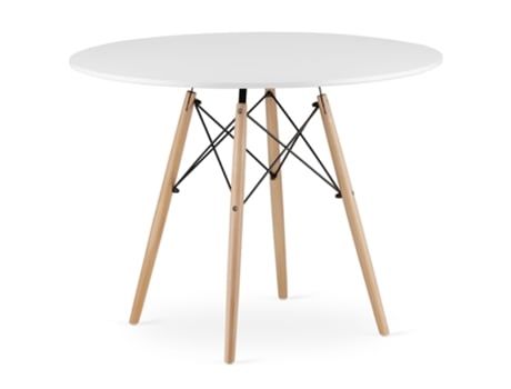 Mesa Redonda Todi 100cm Branca Leobert