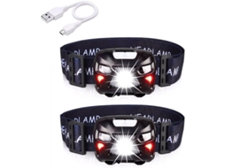 Lanterna Frontal Led Recargable Usb 400lm 8 Modos Ipx4 Sensor De Movimiento Ligera