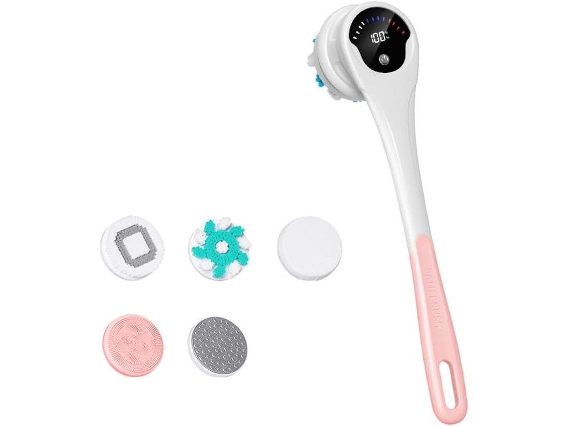 Lurelia Acessório De Duche Com Escova De Massagem Corporal, Pega Ergonómica, Massagem Suave E Portátil, Uso Diário
