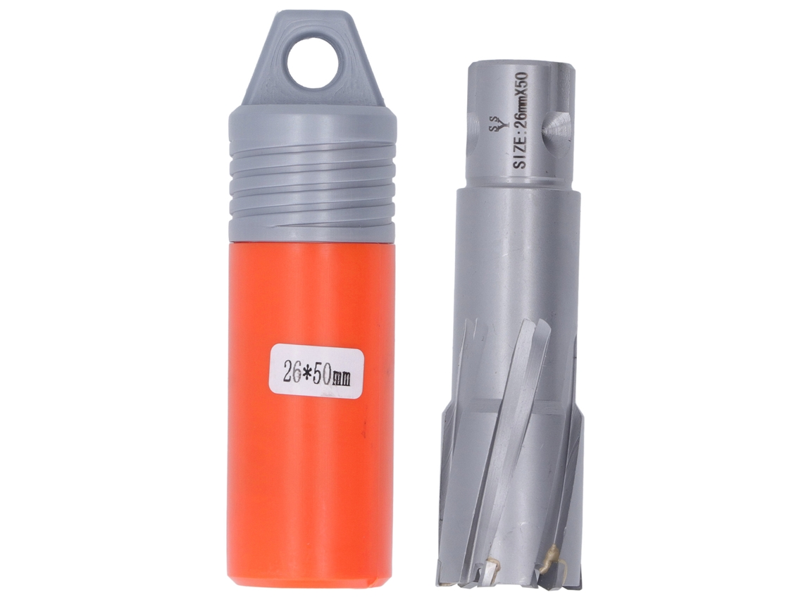 Broca De Furo Carbeto Com 50mm Profundidade Para Parafusadeira Magnética Aço Inoxidável 26mm