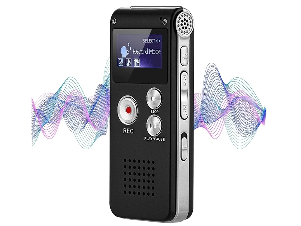 Minigravador De Voz Profissional Recarregável De 8 Gb Com Áudio Digital Multifuncional E Reprodução De Mp3 Claret*