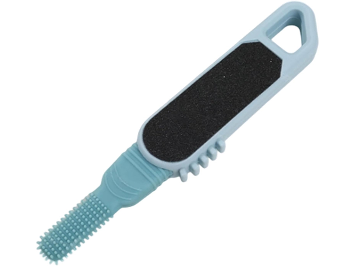 Lixa Para Os Pés Com Escova De Limpeza De Cabeça Dupla