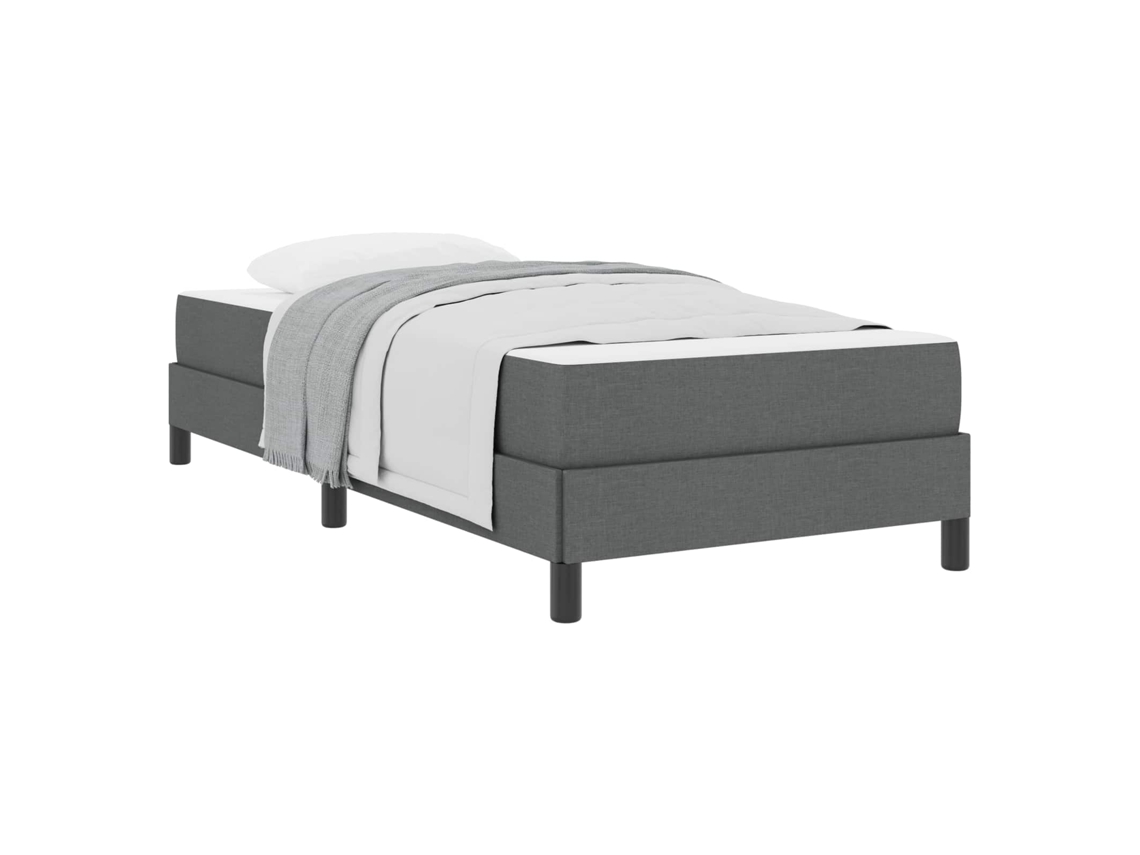 Conjunto 1 Cama Box Vidaxl Cinzento Tecido (80 X 200 Cm)
