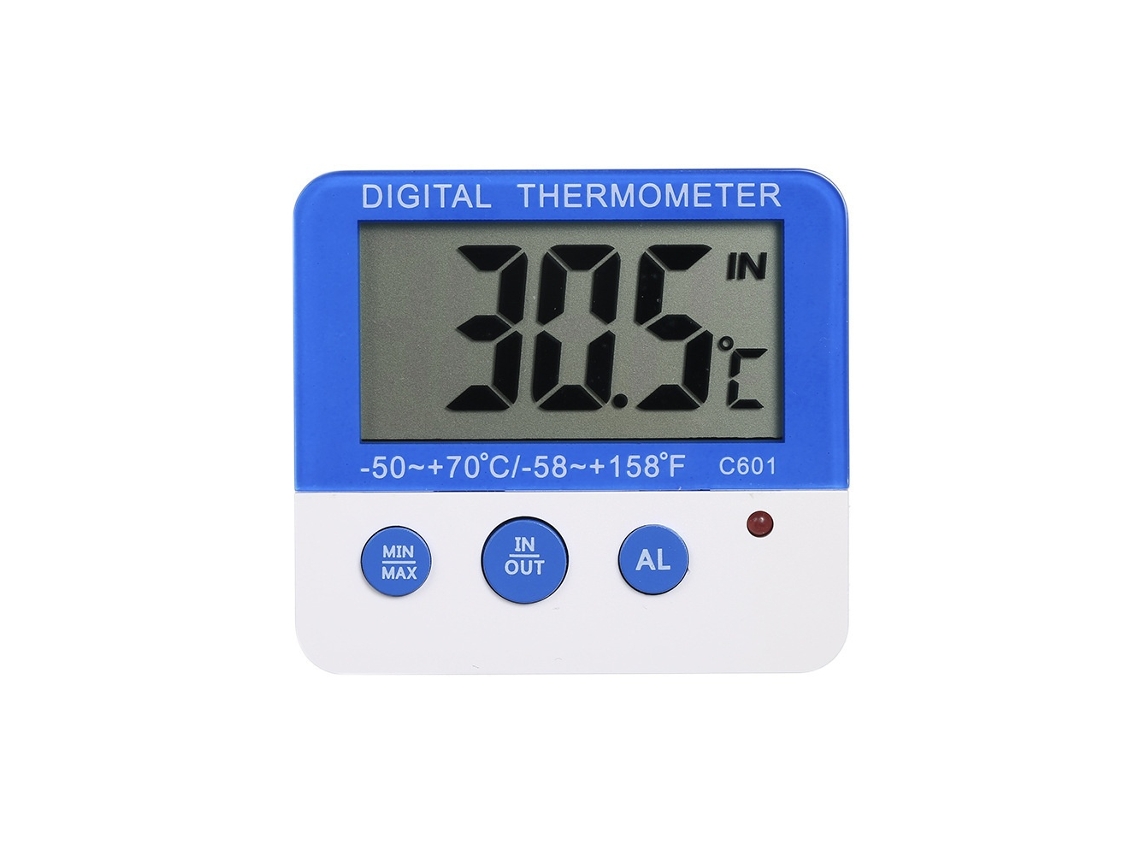 Lurelia Termómetro Sensor Exterior, Ecrã Lcd, Alarme, Interior/exterior, Máx./mín., A Pilhas