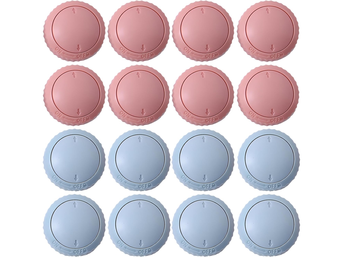 Conjunto De 16 Prendedores Antiderrapantes Para Capa Edredom, Fixar Os Lençóis E Evitar Que Deslizem , Medindo 38 X 1 Aquaforge Aquaforge (rosa Azul)