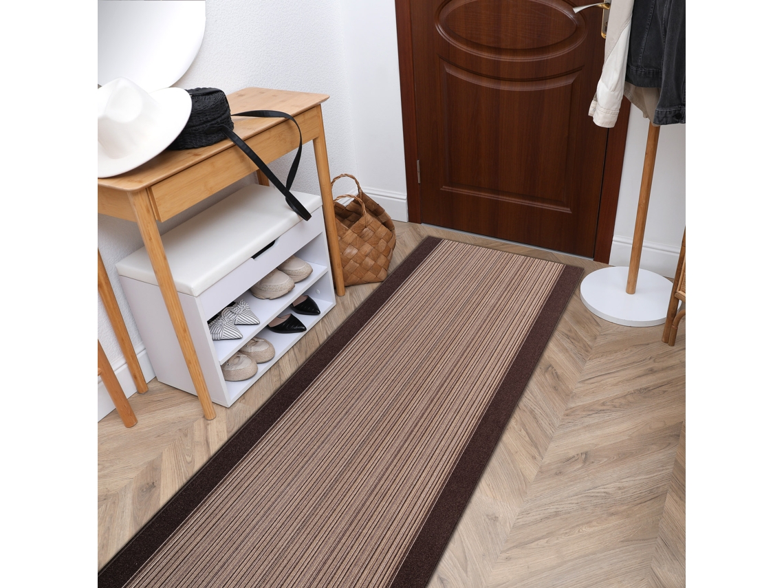 PASSADEIRA BASE ANTIDESLIZANTE CARNABY castanho 67cm