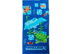 Toalha de Banho /praia Minecraft Aquatic 70x140 Cm BRILVIBERA