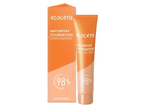 Naturstay Full Coverage Liquid Foundation N6 Oatmeal, 30ml Ecocera