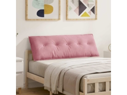 Vidaxl Travesseiro Para Costas Rosa 140 X 50 Cm