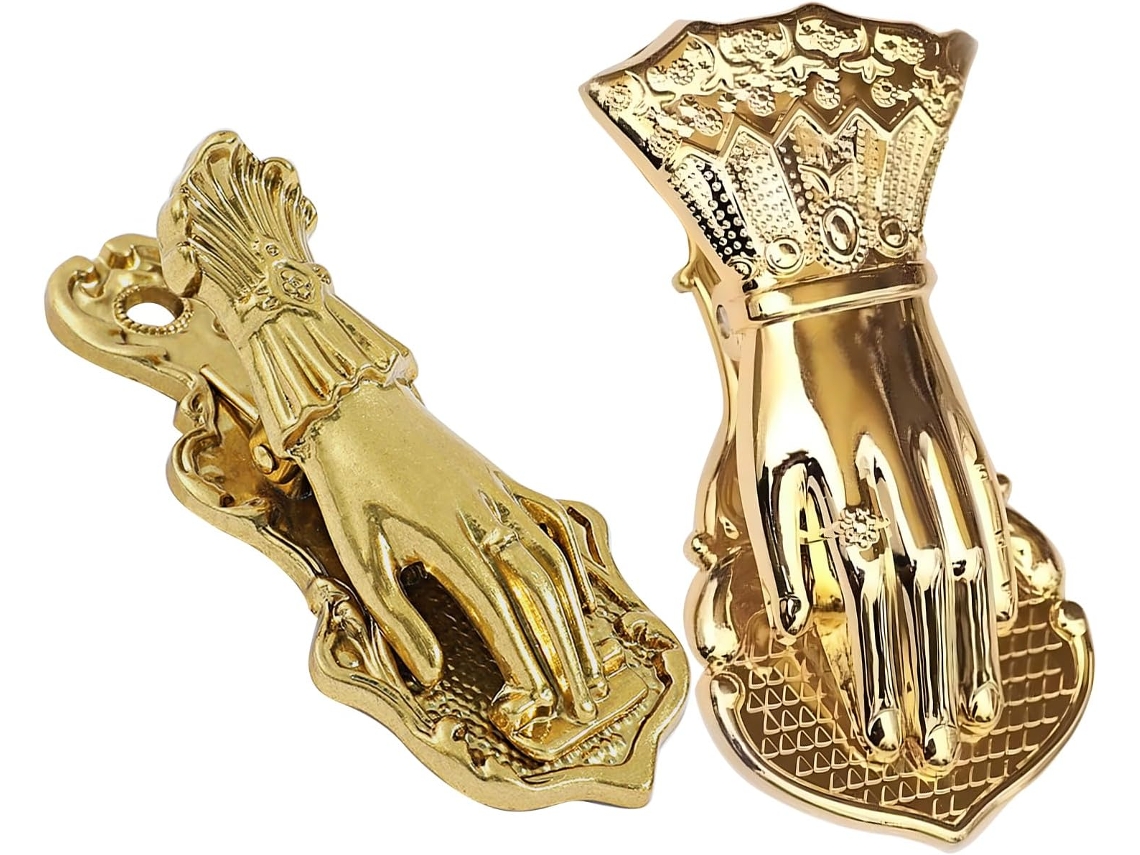 Conjunto De 2 Prendedores Livros Metal Em Formato Mão, Prendedores Clássicos De Metal Dourado, Prendedores De Papel