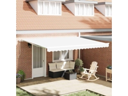 Vidaxl Tecido De Substituição Para Toldo Branco 430 X 295 Cm Poliéster