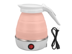 Chaleira elétrica pregável 400w 600ml portátil viagem com auto desligamento collapsible | S/MARCA