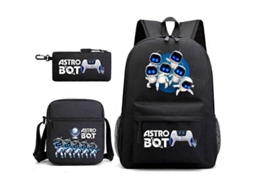 Mochila Escolar Astro Bot Youth Com Robô Espacial Db Aquaforge (3 Unidades)
