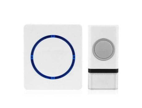 Campainha Sem Fio Solight Modelo Branco 36 Melodias Impermeável Alcance 120m