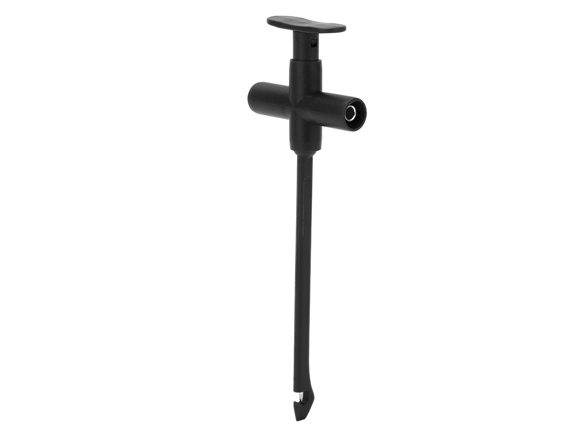 Pinza De Prueba Por Perforación Con Conector Banana De 4mm Para Multímetro Negro