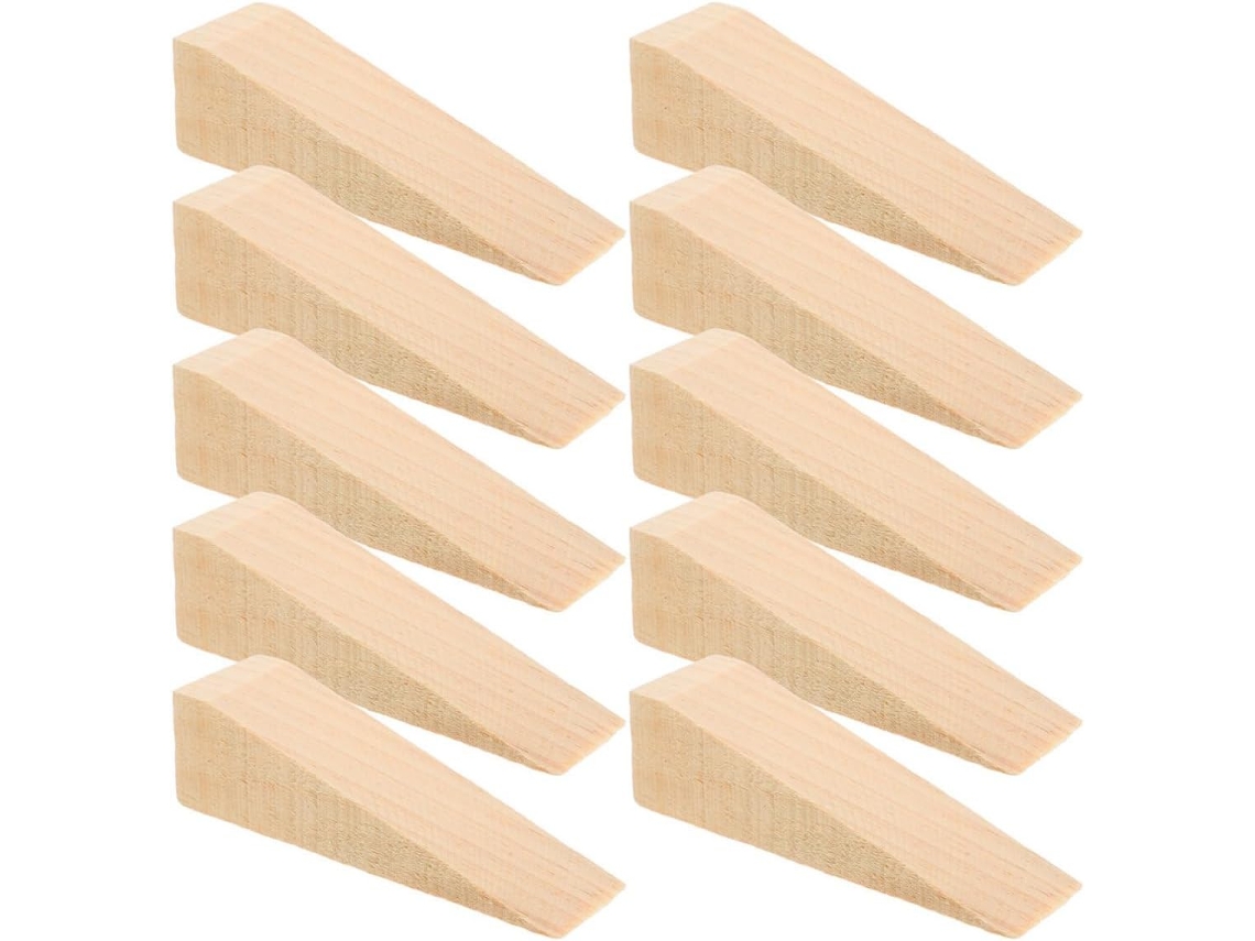 Cunhas De Porta Madeira Em Formato Triangular, 20 Peças, Fáceis De Instalar E Com Maior Durabilidade