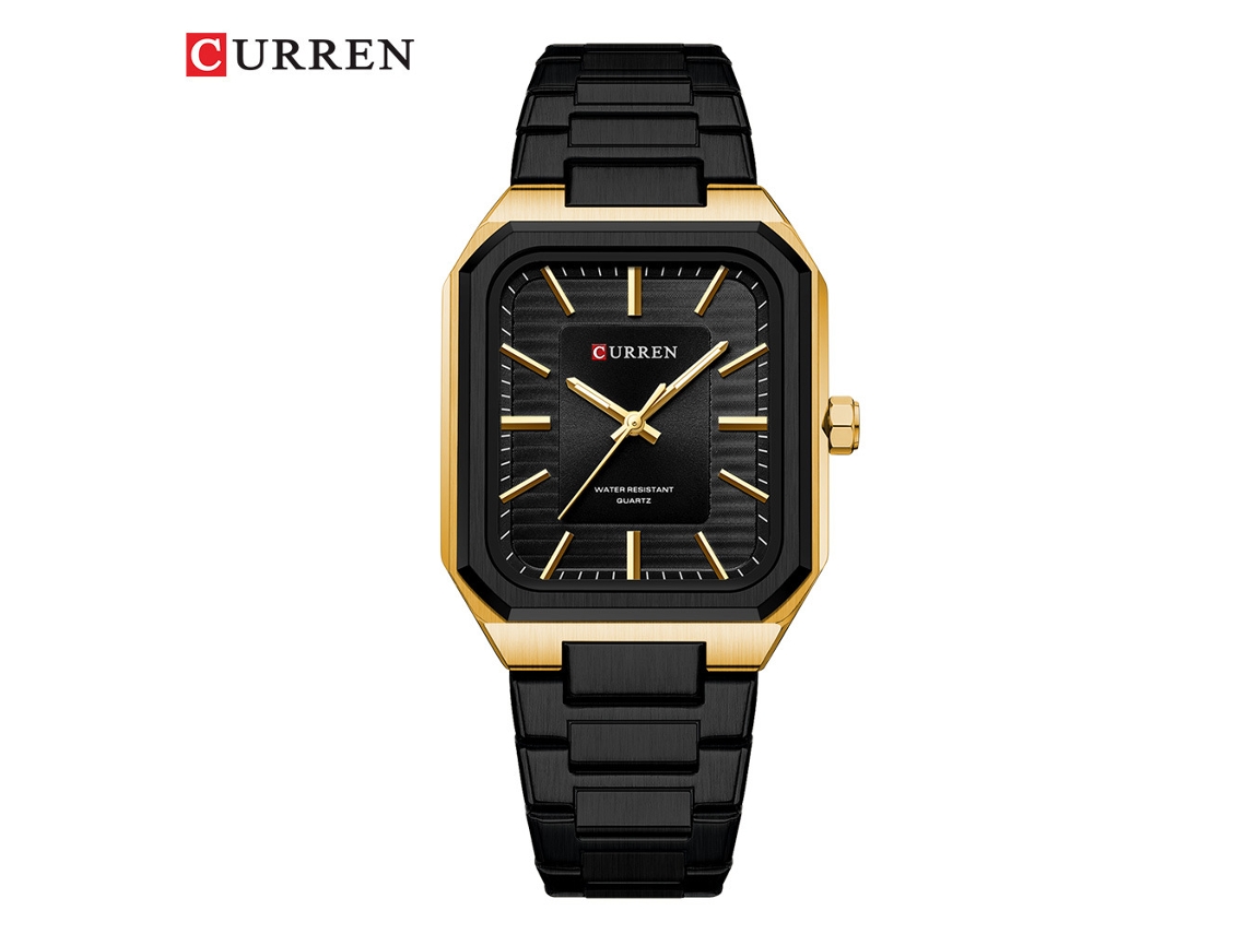 Relógio MDUG de quartzo à prova d'água, estilo fino, pulseira de aço inoxidável, masculino, de moda, negócios, branco prateado