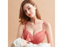 Soutien De Amamentação Com Abertura Frontal, Ideal Para Grávidas E Lactantes (xl-85b/36b) Rosa Avermelhado Panoona