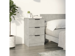 Vidaxl Mesa De Cabeceira 40x36x65 Cm Cinzento Cimento