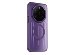 Capa Magnética Para Celular Huawei Com Proteção De Airbag Foscasuporte Magnético Roxo Fosco série Armor, Mate 80/80 Pro