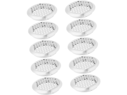 Grelhas De Ventilação Redondas, Design Respirável E Robusto, Pacote Com 10 Unidades, Aço.