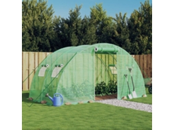 Vidaxl Estufa Com Estrutura De Aço 8 M² 4x2x2 M Verde