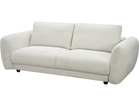 Sofá Reto Em Tecido Chenille Saint Germain S 3 Lugares Bege Palozi Sofa