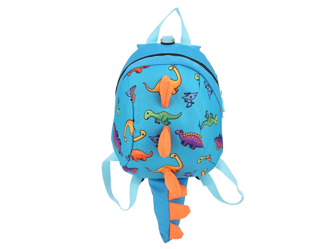 Mali mochila de Dinossauro Infantil Menino Menina Pré escola Cartoon Bag Azul