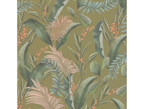 394363 Gu Papel De Parede Com Flores Ligeiramente Texturizado Fosco 5,33 M2 Profhome