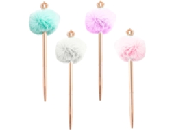 Conjunto De 8 Canetas Pompom Sewacc Para Escrita E Decoração, Canetas