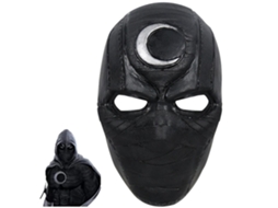 Máscara de rosto de cavaleiro em látex, para cosplay LAXISCREED