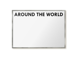 Magnetic Board Around The World For The Living Room Espelharte (100x70 Cm)