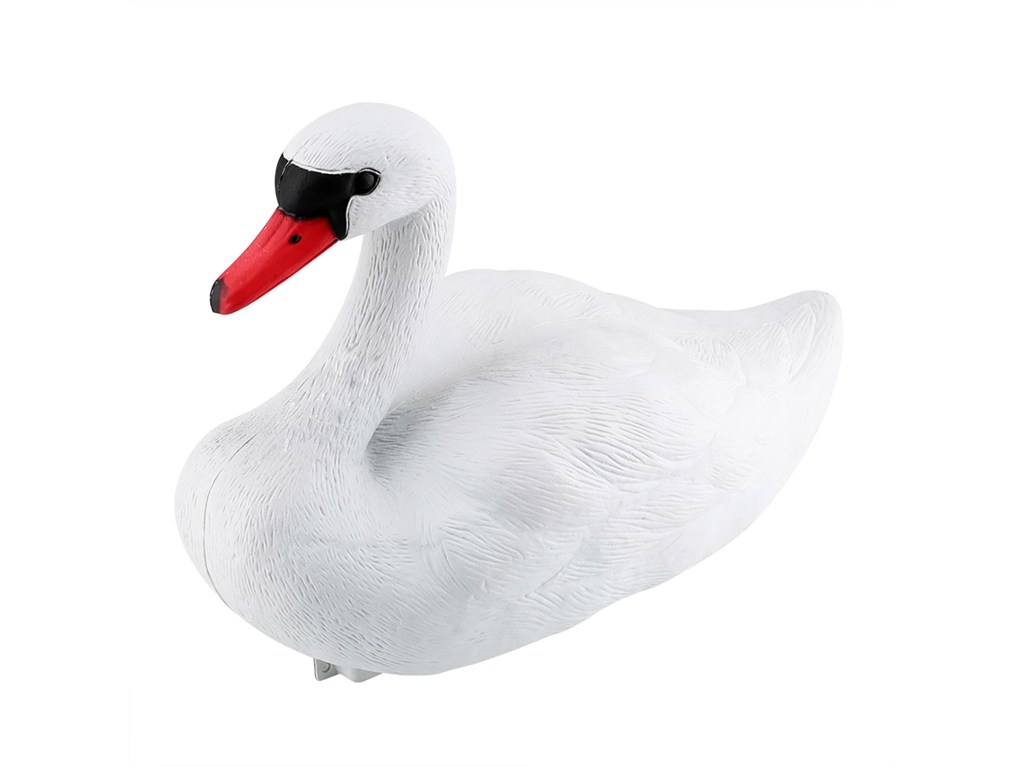 Decoração Jardim Cisne Branco Simulado Adornamento Fofo