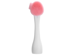 Escova De Limpeza Facial Silicone Mão Rosa Branca