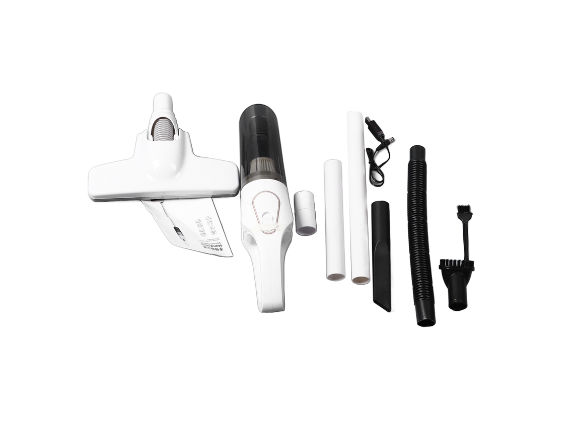 Laxiscreed Aspirador Sem Fio Portátil, Duplo Uso Em Casa E Carro, Branco S9d