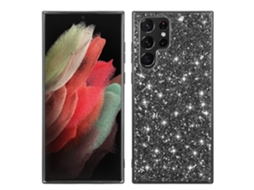 Adequado Para Capas De Celular Samsung Com Glitter E Efeito Anti-queda.preto - S22plus