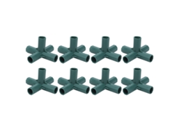 8pcs Junta de Suporte para Plantas 5 Vias Conector de Estacas Plástico para Jardim e Estufa S/MARCA
